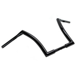 PartzBiz HD DNA-M-HB-4002BK - DNA 12 ” Black Fat Monster 1.5 ” แฮนด์มีรอยบุ๋ม M-HB-4002BK