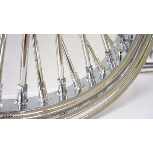 PartzBiz HD: 4418687-DNA 52 Front Mammoth Spoke White Wall Wheel Tyre Rotor Package Harley FLH 00-07 PartzBiz HD: 4418687-DNA 52 Front Mammoth Spoke White Wall Wheel Tyre Rotor Package Harley FLH 00-07