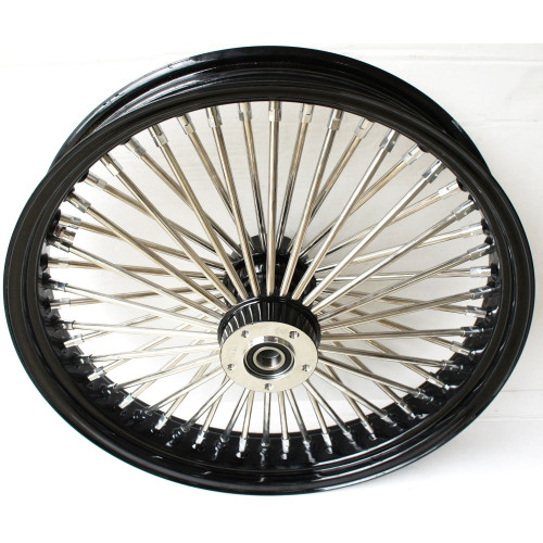 PartzBiz HD: 4418663-DNA Black Rim & Hub ด้านหน้า Mammoth 52 Spoke 21x3.50 ล้อ 08 - 19 FL Dual Disc PartzBiz HD: 4418663-DNA Black Rim & Hub ด้านหน้า Mammoth 52 Spoke 21x3.50 ล้อ 08 - 19 FL Dual Disc