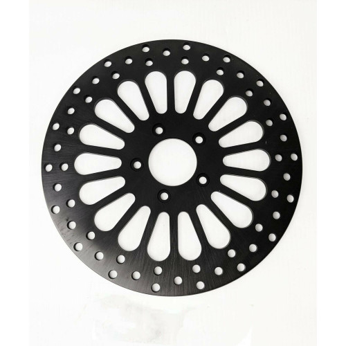 PartzBiz HD: 4418668-DNA Black Super Spoke Single Front 11.5 Disc Rotor Only Harley Touring Softail XL Dyna