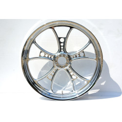PartzBiz HD MS23390236 - DNA Chrome Front Mammoth 52 Spoke 23x3.50 Wheel for 00 - 06 FXST(B.D) 00 - 05 FXDWG PartzBiz HD MS23390236 - DNA Chrome Front Mammoth 52 Spoke 23x3.50 Wheel for 00 - 06 FXST(B.D) 00 - 05 FXDWG