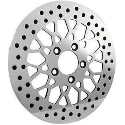 PartzBiz HD M-RT-2162 - DNA High Polished Mesh Front 11.5 Disc Rotor Harley Dyna Sportster Softail FLH | M-RT-2162 PartzBiz HD M-RT-2162 - DNA High Polished Mesh Front 11.5 Disc Rotor Harley Dyna Sportster Softail FLH | M-RT-2162