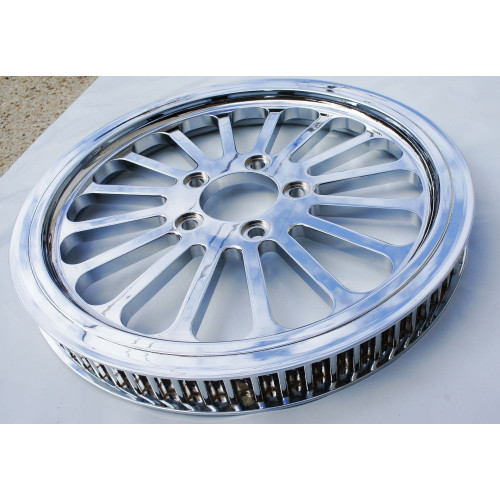 PartzBiz HD: 4418497-DNA Super Spoke Chrome 70 Tooth X 1-1/8" Rear Pulley Superspoke Custom Harley HD - M-PL-0178 PartzBiz HD: 4418497-DNA Super Spoke Chrome 70 Tooth X 1-1/8" Rear Pulley Superspoke Custom Harley HD - M-PL-0178