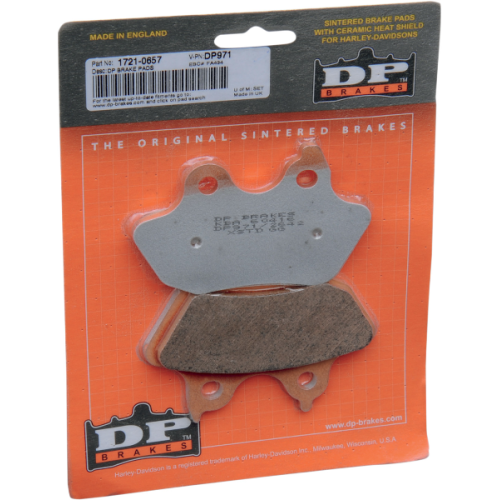 PartzBiz HD: 4418424-DP Brakes Rear Sintered Metal Brake Pads DP971 Harley Softail 06-07