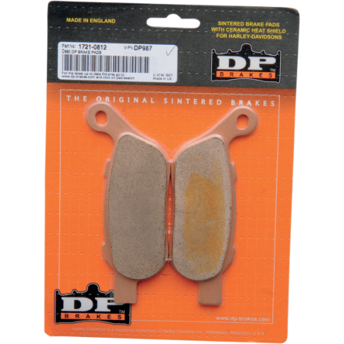 PartzBiz HD: 4418425-DP Brakes Rear Sintered Metal Brake Pads DP987 Harley Softail Dyna 08-13 PartzBiz HD: 4418425-DP Brakes Rear Sintered Metal Brake Pads DP987 Harley Softail Dyna 08-13