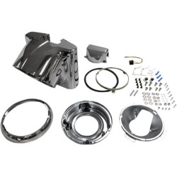 PartzBiz HD DS20011481 - Drag 2001-1481 Chrome Nacelle Headlight Cowl Kit 01-17 Harley Softail FLST 2001-1481 20011481 PartzBiz HD DS20011481 - Drag 2001-1481 Chrome Nacelle Headlight Cowl Kit 01-17 Harley Softail FLST 2001-1481 20011481