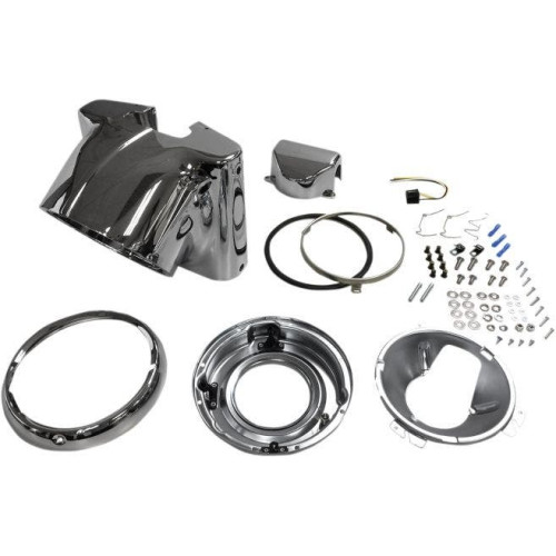 PartzBiz HD: 4418339-Drag 2001-1481 Chrome Nacelle Headlight Cowl Kit 01-17 Harley Softail FLST 2001-1481 20011481 PartzBiz HD: 4418339-Drag 2001-1481 Chrome Nacelle Headlight Cowl Kit 01-17 Harley Softail FLST 2001-1481 20011481
