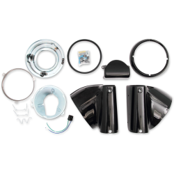 PartzBiz HD DS20011482 - Drag 2001-1482 Black Nacelle Headlight Cowl Kit 01-17 Harley Softail FLST 2001-1482 20011482 PartzBiz HD DS20011482 - Drag 2001-1482 Black Nacelle Headlight Cowl Kit 01-17 Harley Softail FLST 2001-1482 20011482
