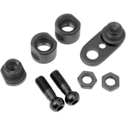 PartzBiz HD DS20200416 - Drag 2020-0416 Black Turn Signal Swivel Kit Repl. 68185-00 Harley 00-18