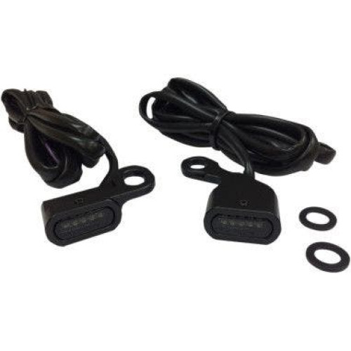 PartzBiz HD: 4418350-Drag 2040-2135 Black Smoke Lens LED Handlebar Marker Light 96-17 Harley FL FX XL 204021325 PartzBiz HD: 4418350-Drag 2040-2135 Black Smoke Lens LED Handlebar Marker Light 96-17 Harley FL FX XL 204021325