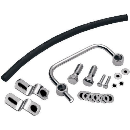 PartzBiz HD: 4418321-ลาก 2110-0316 Chrome Crankcase Breather ชุด 91-18 Harley XL Sportster 2110-0316 21100316