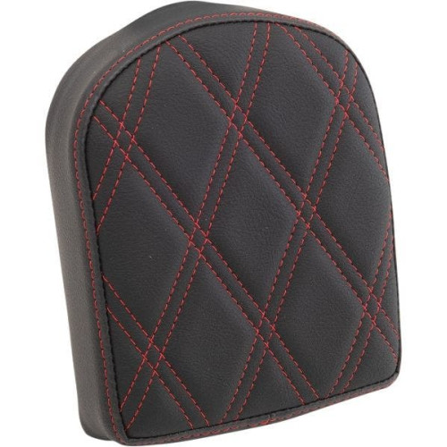 PartzBiz HD: 4418330-Drag 7" Sissy Bar Pad Silver Double Diamond Vinyl Harley & Custom 0822-0444 PartzBiz HD: 4418330-Drag 7" Sissy Bar Pad Silver Double Diamond Vinyl Harley & Custom 0822-0444