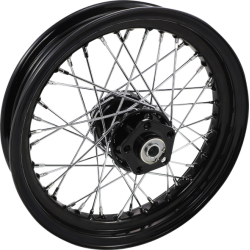 PartzBiz HD DS02030666 - Drag Black 16 x 3 40 Spoke Front Wheel Dual Disc No ABS Harley Touring 73-84 PartzBiz HD DS02030666 - Drag Black 16 x 3 40 Spoke Front Wheel Dual Disc No ABS Harley Touring 73-84