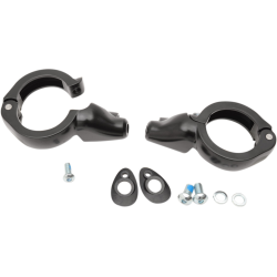 PartzBiz HD DS20201272 - Drag Black 49mm Fork Turn Signal Clamp Mounts Harley & Metric Custom PartzBiz HD DS20201272 - Drag Black 49mm Fork Turn Signal Clamp Mounts Harley & Metric Custom