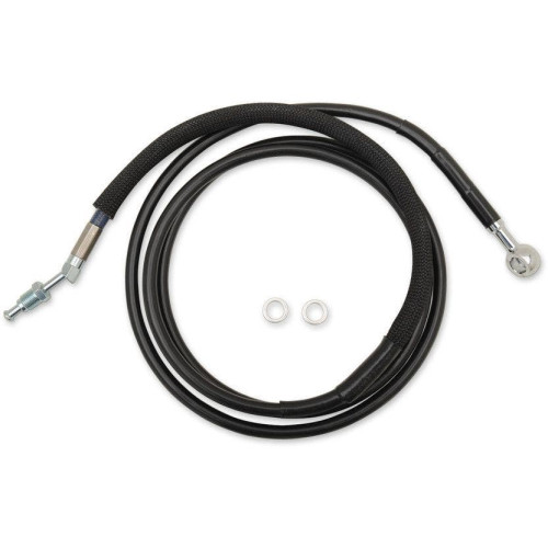 PartzBiz HD: 4418292-Drag Black Braided Extended Plus + 4 สายคลัตช์ไฮดรอลิก FLH/X 17-18 | 0661-0054