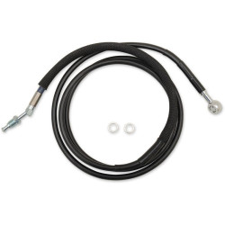 PartzBiz HD DS06610056 - Drag Black Braided Extended Plus + 6 สายคลัตช์ไฮดรอลิก FLH/X 17-18 | 0661-0056