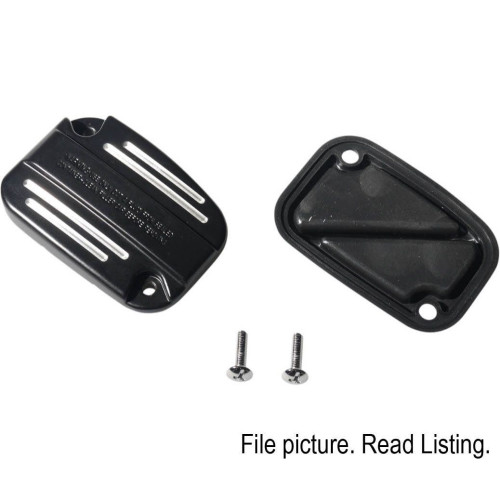 PartzBiz HD: 4418234-Drag Black Front Brake Master Cylinder Cover with Gasket Harley Touring FL 17-Up PartzBiz HD: 4418234-Drag Black Front Brake Master Cylinder Cover with Gasket Harley Touring FL 17-Up