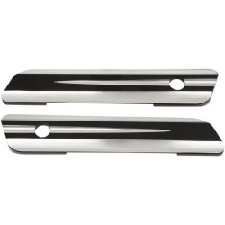 PartzBiz HD DS35011088 - Drag Black Machined Saddlebag Hinge Billet Latch Covers for Harley 14-16 Touring | 3501-1088