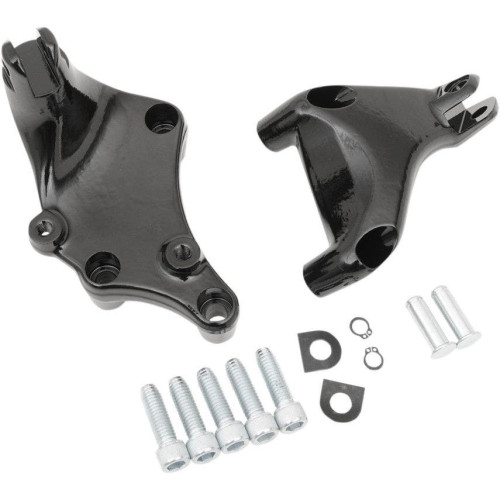 PartzBiz HD: 4418211-Drag Black Passenger Footpeg Mounts for Harley Sportster Models 14-17 Repl 50500270 PartzBiz HD: 4418211-Drag Black Passenger Footpeg Mounts for Harley Sportster Models 14-17 Repl 50500270