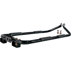 PartzBiz HD DS35010333 - Drag Black Phantom Saddlebag and Exhaust Support Bracket Harley Touring 99-08