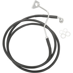 PartzBiz HD DS17414507 - Drag Stainless Black Vinyl Extended Length Front Brake Line +6" Overall 70ÔøΩ" | 1741-4507