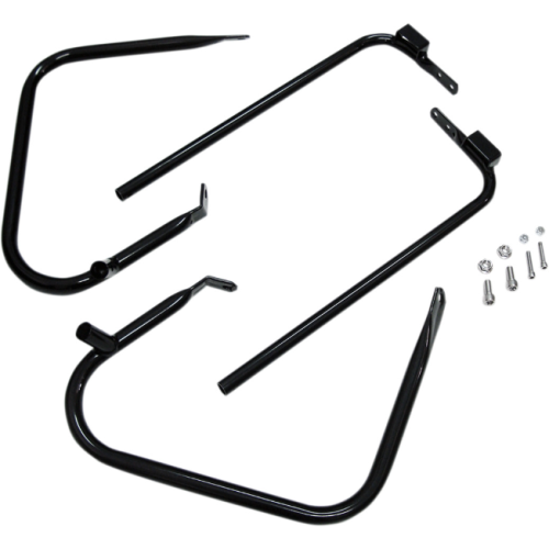 PartzBiz HD: 4418222-Drag Black Saddlebags Guards Support Kit OE Harley Touring FLT 97-08 PartzBiz HD: 4418222-Drag Black Saddlebags Guards Support Kit OE Harley Touring FLT 97-08