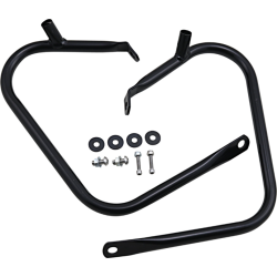 PartzBiz HD DS05051562 - Drag Black Saddlebags Guards Support Kit OE Repl 4928309 Harley Touring 09-13