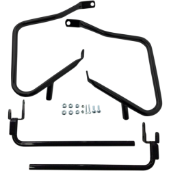 PartzBiz HD DS35011242 - Drag Black Saddlebags Guards Support Kit OE Repl 90200787 Harley Touring 14-Up
