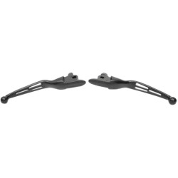 PartzBiz HD DS06101956 - Drag Black Slotted Hand Brake & Hydraulic Clutch Levers 17-18 Harley Touring 0610-1956