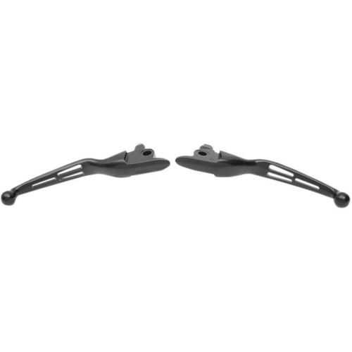 PartzBiz HD: 4418229-Drag Black Slotted Hand Brake & Hydraulic Clutch Levers 17-18 Harley Touring 0610-1956