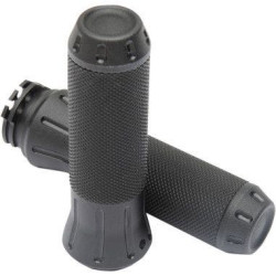 PartzBiz HD DS06301614 - Drag Specialties หุ้มยาง Stealth Tone ปลอกแฮนด์สีดำ Harley Throttle by Wire | 0630-1614