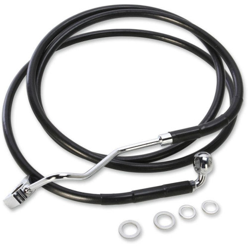 PartzBiz HD: 4418202-Drag Stainless Black Vinyl Stock Length Front Brake Line Overall 64ÔøΩ" | 1741-4504 PartzBiz HD: 4418202-Drag Stainless Black Vinyl Stock Length Front Brake Line Overall 64ÔøΩ" | 1741-4504