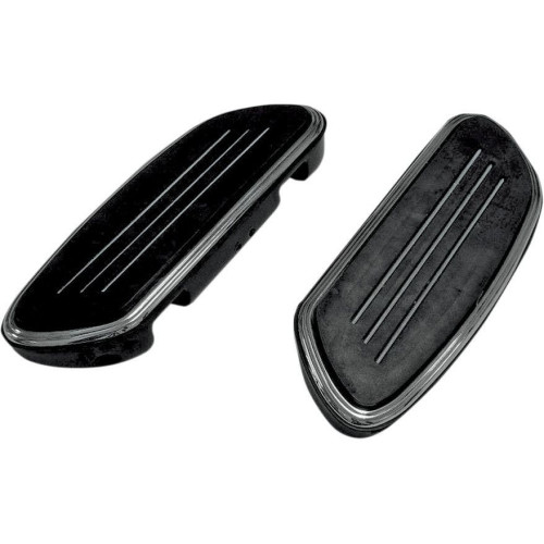 PartzBiz HD: 4418203-Drag Black Sweeper Swept Style Passenger Floorboards Harley FLT/H FL Softail - 1621-0350