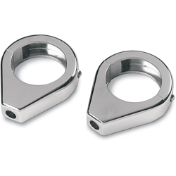 PartzBiz HD DSDS222190 - Drag Chrome 41mm Smooth Fork Turn Signal Clamp Mounts Harley & Metric Custom PartzBiz HD DSDS222190 - Drag Chrome 41mm Smooth Fork Turn Signal Clamp Mounts Harley & Metric Custom
