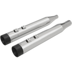 PartzBiz HD DS18011264 - Drag Chrome 4" w/ Chrome Billet Tip Slip On Mufflers Harley FLH/T Milwaukee 8 PartzBiz HD DS18011264 - Drag Chrome 4" w/ Chrome Billet Tip Slip On Mufflers Harley FLH/T Milwaukee 8