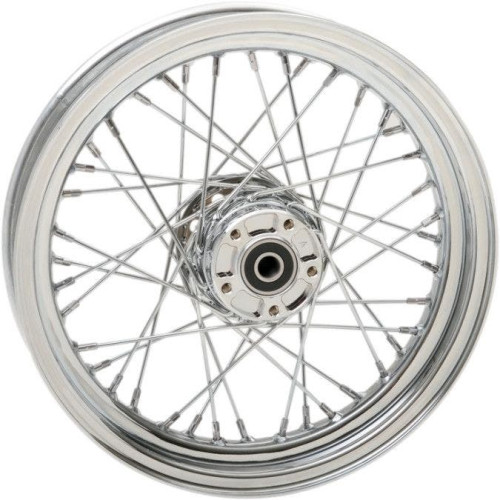 PartzBiz HD: 4418157-Chrome 40 Spoke Laced Repl 43005-00 16” ล้อหน้า Harley 00-06 FLST/C/F/N PartzBiz HD: 4418157-Chrome 40 Spoke Laced Repl 43005-00 16” ล้อหน้า Harley 00-06 FLST/C/F/N