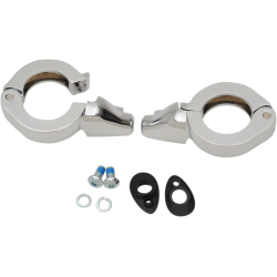 PartzBiz HD DS20201269 - Drag Chrome 41mm Fork Turn Signal Clamp Mounts Harley & Metric Custom PartzBiz HD DS20201269 - Drag Chrome 41mm Fork Turn Signal Clamp Mounts Harley & Metric Custom