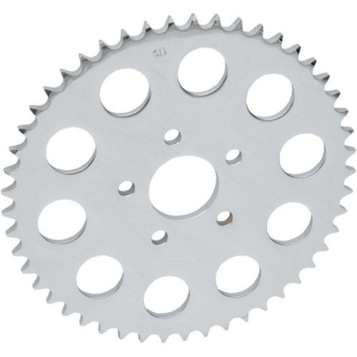 PartzBiz HD: 4418134-Drag Chrome 51 th Tooth Flat Rear Wheel Sprocket w/ 530 Chain 86-99 Harley | 1210-0606 PartzBiz HD: 4418134-Drag Chrome 51 th Tooth Flat Rear Wheel Sprocket w/ 530 Chain 86-99 Harley | 1210-0606
