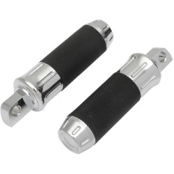 PartzBiz HD DS16201332 - Drag Chrome Billet Custom Male Mount Footpegs Foot Pegs w/ Rubber Pair Harley PartzBiz HD DS16201332 - Drag Chrome Billet Custom Male Mount Footpegs Foot Pegs w/ Rubber Pair Harley