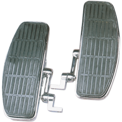 PartzBiz HD DSDS254412 - Drag Chrome Bolt-On Adjustable Driver Floorboards With Damper Harley Softail 80-13 PartzBiz HD DSDS254412 - Drag Chrome Bolt-On Adjustable Driver Floorboards With Damper Harley Softail 80-13