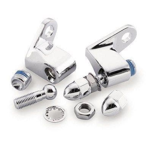 PartzBiz HD: 4418107-Drag Chrome Front Turn Signal Mount Kit Harley Softail Dyna XL Repl 68266-03 PartzBiz HD: 4418107-Drag Chrome Front Turn Signal Mount Kit Harley Softail Dyna XL Repl 68266-03