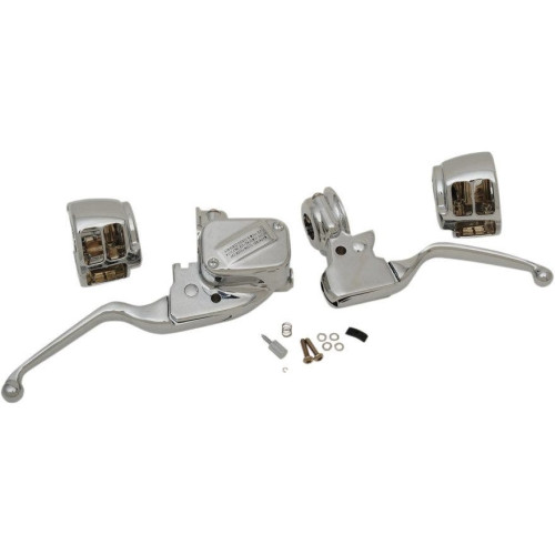 PartzBiz HD: 4418111-Drag Specialties H07-0795 Chrome Handlebar Control Kit w/ Mechanical Clutch 15-17 Harley FXSB FLS FLST 2018 Softail 0610-1679 06101679
