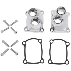 PartzBiz HD DS09401883 - Drag Chrome Lifter Cover Kit w/ปะเก็น Repl OE 257008-90 Harley M8 17-Up