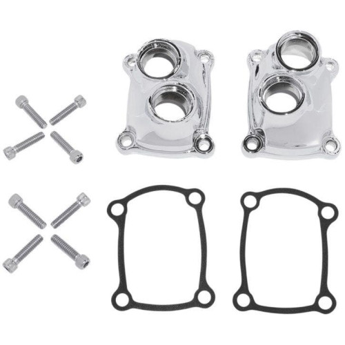 PartzBiz HD: 4418115-Drag Chrome Lifter Cover Kit w/ปะเก็น Repl OE 257008-90 Harley M8 17-Up PartzBiz HD: 4418115-Drag Chrome Lifter Cover Kit w/ปะเก็น Repl OE 257008-90 Harley M8 17-Up