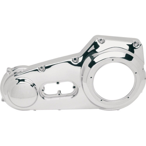 PartzBiz HD: 4418121-Drag Chrome Outer Primary Cover 8 Hole Harley ST Twin Cam FXD FLS FXS 99-06 1107-0036 11070036 transmission replacement OE old school chopper 