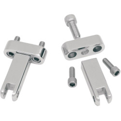 PartzBiz HD DSDS243659 - Drag Chrome Passenger Floorboard to Peg Conversion Mounts Harley Touring FLH/T PartzBiz HD DSDS243659 - Drag Chrome Passenger Floorboard to Peg Conversion Mounts Harley Touring FLH/T