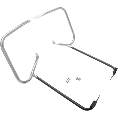 PartzBiz HD: 4418101-Drag Chrome Saddlebags Guards Support Kit OE Harley Touring FLT 97-08 PartzBiz HD: 4418101-Drag Chrome Saddlebags Guards Support Kit OE Harley Touring FLT 97-08