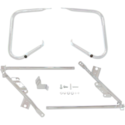 PartzBiz HD DS35011424 - Drag Chrome Saddlebags Guards Support Kit OE Repl 4928209B Harley Touring 09-13 PartzBiz HD DS35011424 - Drag Chrome Saddlebags Guards Support Kit OE Repl 4928209B Harley Touring 09-13