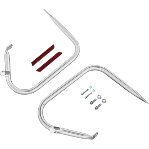 PartzBiz HD: 4418104-Drag Chrome Saddlebags Guards Support Kit OE Repl 4928309 Harley Touring 09-13 PartzBiz HD: 4418104-Drag Chrome Saddlebags Guards Support Kit OE Repl 4928309 Harley Touring 09-13