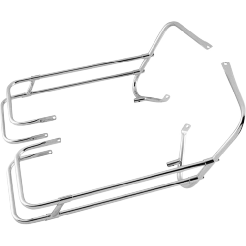 PartzBiz HD: 4418066-Drag Chrome Saddlebags Guards Support Kit OE Repl 9121697 Harley Touring 97-08 PartzBiz HD: 4418066-Drag Chrome Saddlebags Guards Support Kit OE Repl 9121697 Harley Touring 97-08